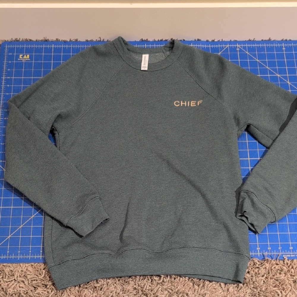 Bella Canvas Men's Teal Crewneck Sweater